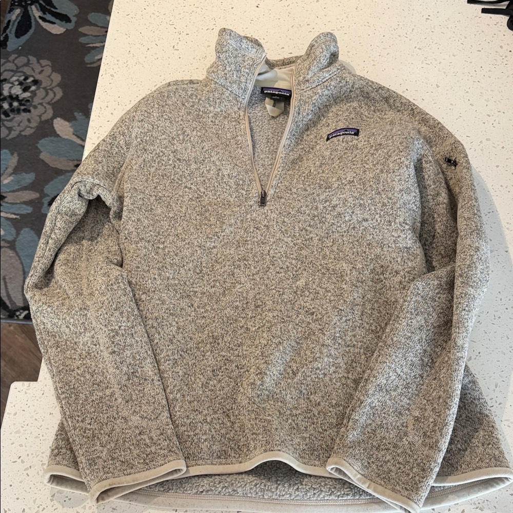 Patagonia Men's Zip-Up Sweater in Heather Gray